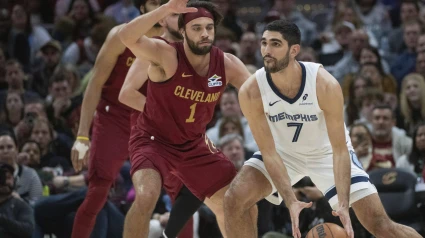 Santi Aldama durante el encuentro ante Cleveland