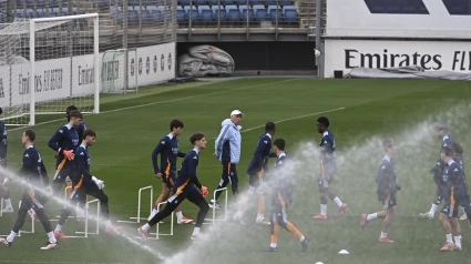 Imagen del entrenamiento del Real Madrid