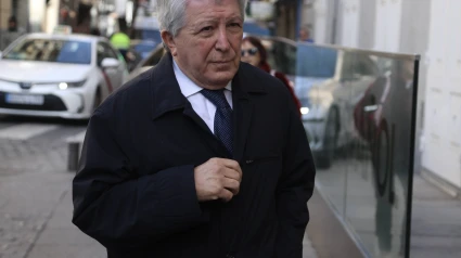 Enrique Cerezo, presidente del Atlético de MadridFamily and friends of Marisa Paredes say their last goodbyes to the actress at the funeral chapel set up at the Teatro Español in Madrid. December 18, 2024900/Cordon Press