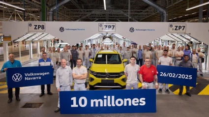 El coche 10 millones fabricado en VW Navarra