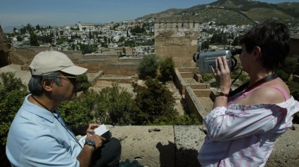 Turistas en La Alhambra