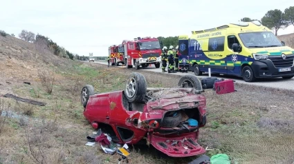 Imagen del vehículo accidentado