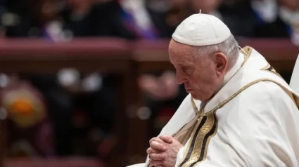 El Papa Francisco durante la celebración de la Eucaristía