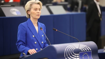 Archivo - La presidenta de la Comisión Europea, Ursula von der Leyen, durante una comparecencia ante el Parlamento Europeo (archivo)