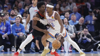 Shai Gilgeous-Alexander, en el partido ante los Rockets