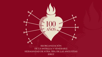 Logotipo del Centenario de la Reorganización de las Angustias. obra de Victoria Jaén