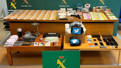 En los registros se localizaron 732 gramos de cocaína y 97.000 €