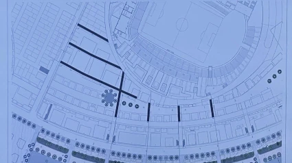 Plano del Recinto del Arenal e inmediaciones del estadio