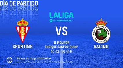 Sigue en COPE Más Cantabria (105.6 FM) el partido entre Sporting y Racing