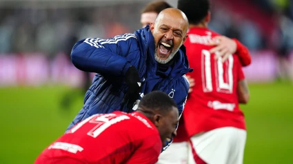 Nuno Espirito Santo celebrando una victoria