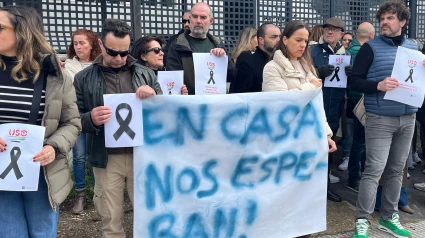 Manifestación por la muerte de Belén