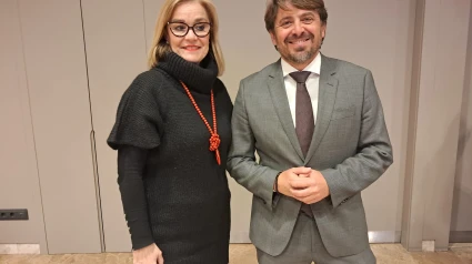 Anabel Costas y Jorge Marichal en el pleno electoral de CEHAT