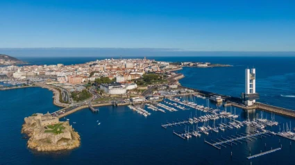 Vista aérea de A Coruña, foto de Archivo