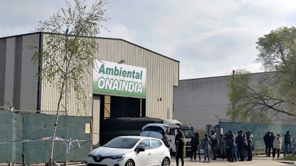 Planta de Onaindia afectada por el incendio