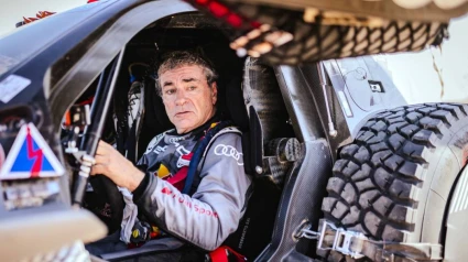 Carlos Sainz durante una prueba