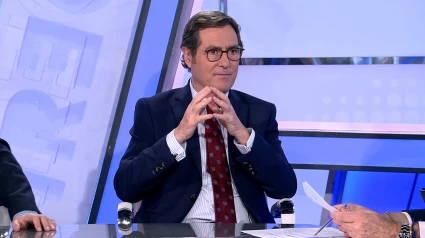 El presidente de la CEOE, Antonio Garamendi, en TRECE