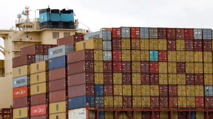 Imagen de archivo de contenedores en el puerto de Oakland, California, EE. UU. aranceles Estados Unidos España Navarra