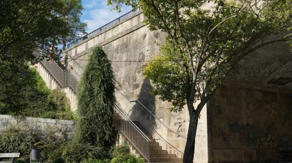 Zona en la que se situará el sistema de elevación en el barrio de A Ponte