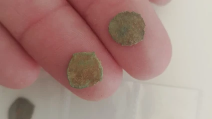 Monedas sin acuñar encontradas en el archipiélago castellonense de las Islas Columbretes