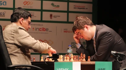 Vishy Anand y Jaime Santos