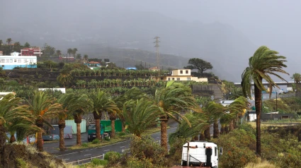 UNa instantánea de Canarias en plena borrasca
