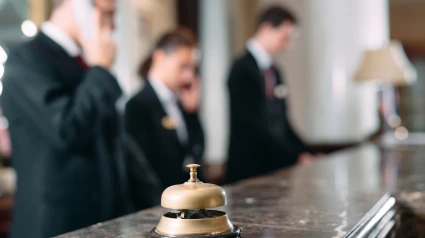 Recepcionistas de un hotel