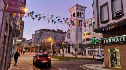 Praza da Milagrosa antes da transformación que quere efectuar o goberno local