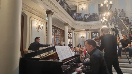Una imagen del concierto de despedida del Conservatorio