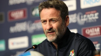March 20, 2024, Benbrook, Texas, USA: Panama National Soccer team head coach THOMAS CHRISTIANSEN addresses the media on Wednesday at AT&T Stadium in Arlington, Texas. The press conference was held the day before two soccer matches are to be held at AT&T Stadium. .The first of the two matches will see USA vs Jamaica at 6:00 pm CST followed by Panama vs Mexico at 9:15 pm CST. .There will be four more matches. The first two matches sees Canada vs Trinidad and Tobago at 3:00 pm CST followed by Costa Rica vs Honduras at 6:15 pm CST on Saturday, March 23 at Toyota Stadium in Frisco, Texas. .The final two matches will occur on Sunday at AT&T Stadium. The first match for 3rd place will see Loser SF1 vs Loser SF2 at 5:00 pm CST and the second match will be the Finals and puts Winner SF1 vs Winner SF2 at 8:15 CST. (Credit Image: © Brian McLean/ZUMA Press Wire)