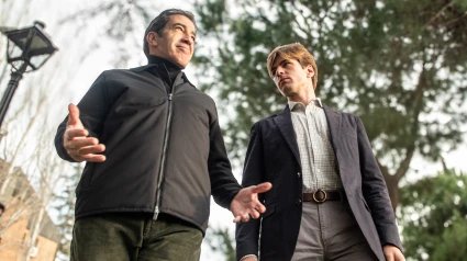 Juan Mora junto a Alejandro Mora