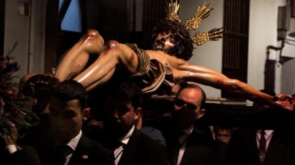 Hermnandad del Calvario, en un traslado