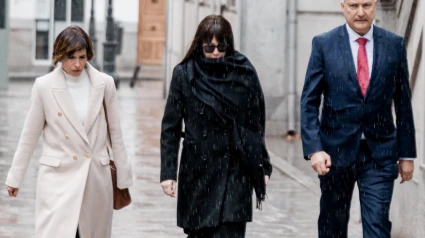La expareja de Ábalos, Jéssica Rodríguez, a su llegada al Tribunal Supremo, a 27 de febrero de 2025
