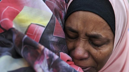 Dos mujeres sudanesas refugiadas en Egipto