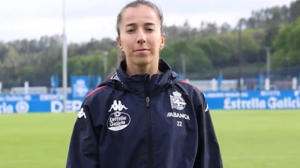 Cris Martínez, en la ciudad deportiva de Abegondo