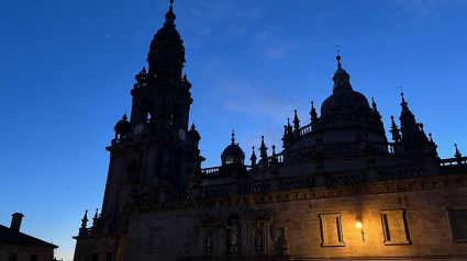 Catedral de Santiago nocturna