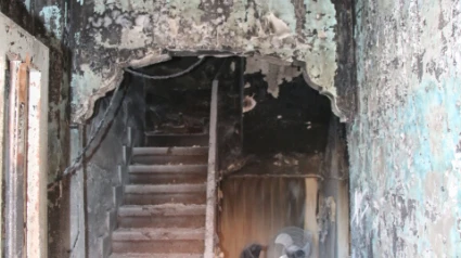 Incendio provocado en una vivienda de Burriana en el que un Guardia Civil salvó a los dos inquilinos
