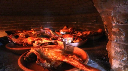Lechazo Churro en horno de leña