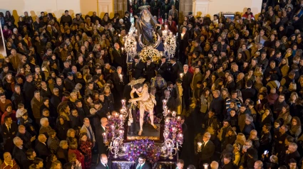 Procesión del Señor a la Columna, desde la Parroquia de San Juan
