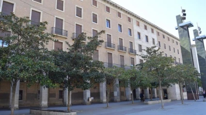 Antiguos juzgados de la Plaza del Pilar.