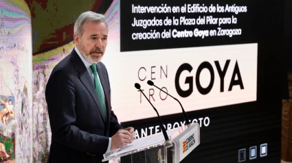 El presidente Azcón en la presentación del proyecto del Centro Goya.