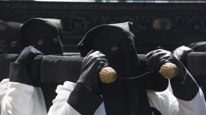 Imagen de una de las procesiones de la Semana Santa de Zaragoza.