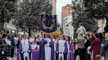 Una de las procesiones infantiles de Santander