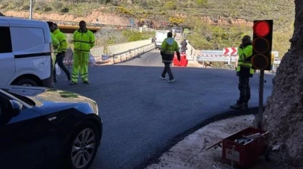 Paso alternativo de la LR-115 entre Arnedo y Arnedillo
