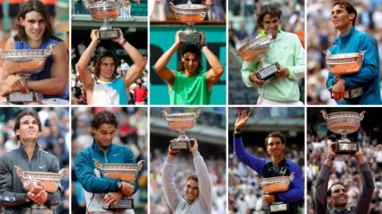 Rafa Nadal ha ganado en 14 ocasiones Roland Garros.