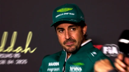 Fernando Alonso, en la rueda de prensa previa a la semana de competición en Arabia Saudí