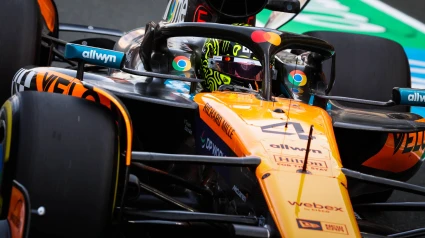 Lando Norris durante la primera sesión de entrenamientos libres en Arabia Saudí