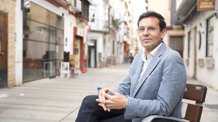 Imágenes realizadas al portavoz del PSOE-A, Francisco Cuenca, en la entrevista realizada por EuropaPress