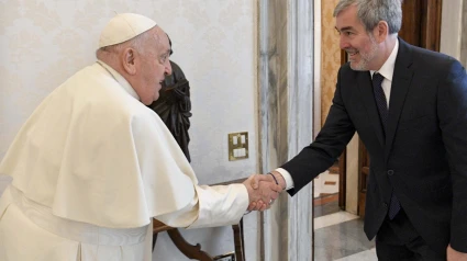 Fernando Clavijo con el Papa Francisco
