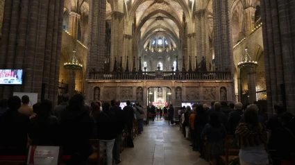 La catedral de Barcelona se suma al luto por su Santidad el Papa Francisco