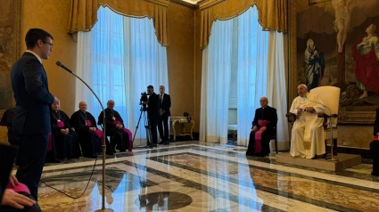 Visita de los seminaristas al Papa